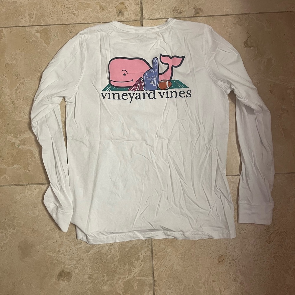 Vineyard vines football long sleeve shirt